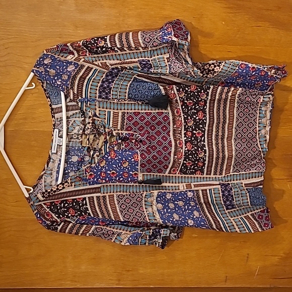 American Eagle Outfitters NWT Colorful Floral Blouse Adult S - Picture 1 of 7